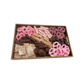 Premium Assorted Chocolates On Wood Board - Pink