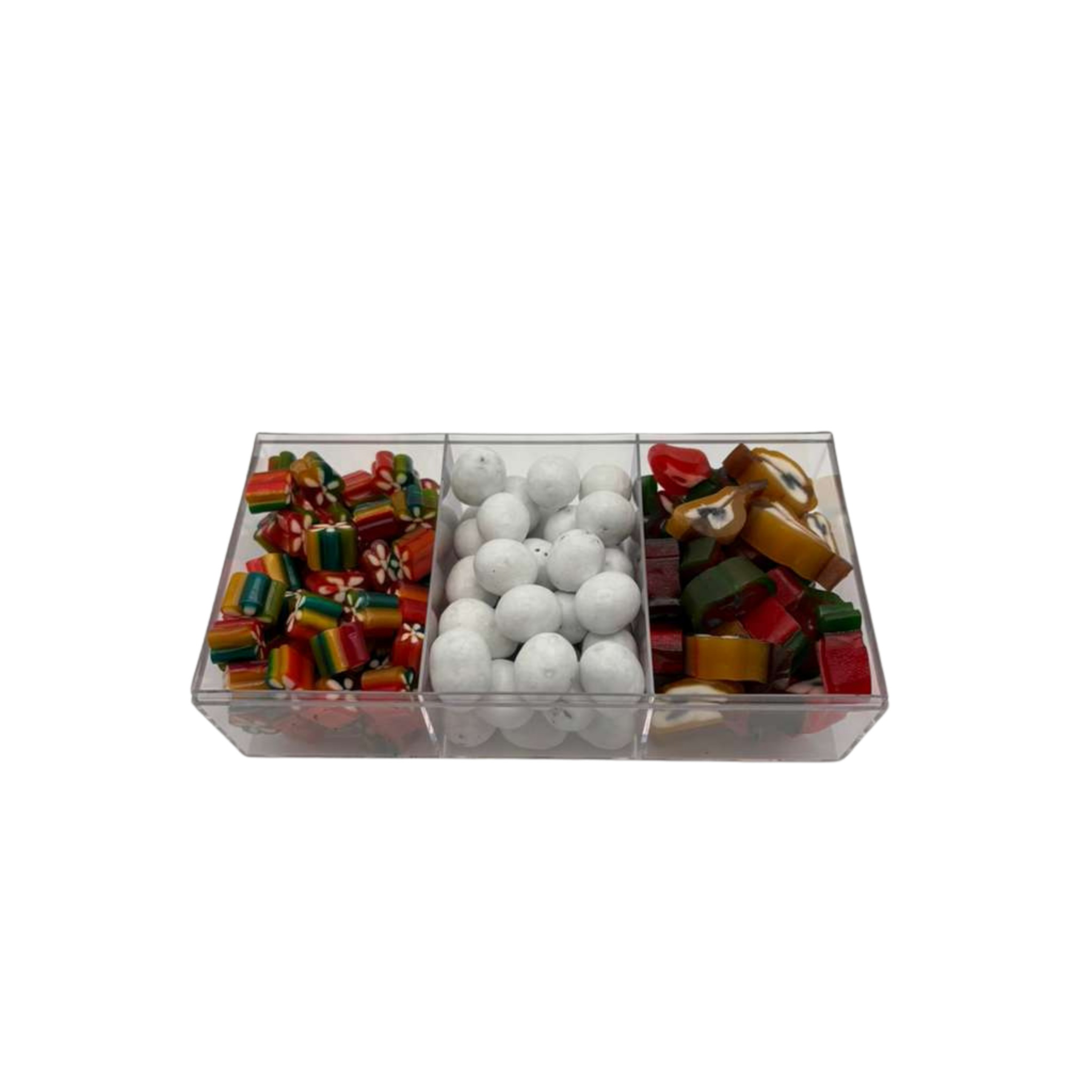 3-Section Acrylic Candy Tray - Standard