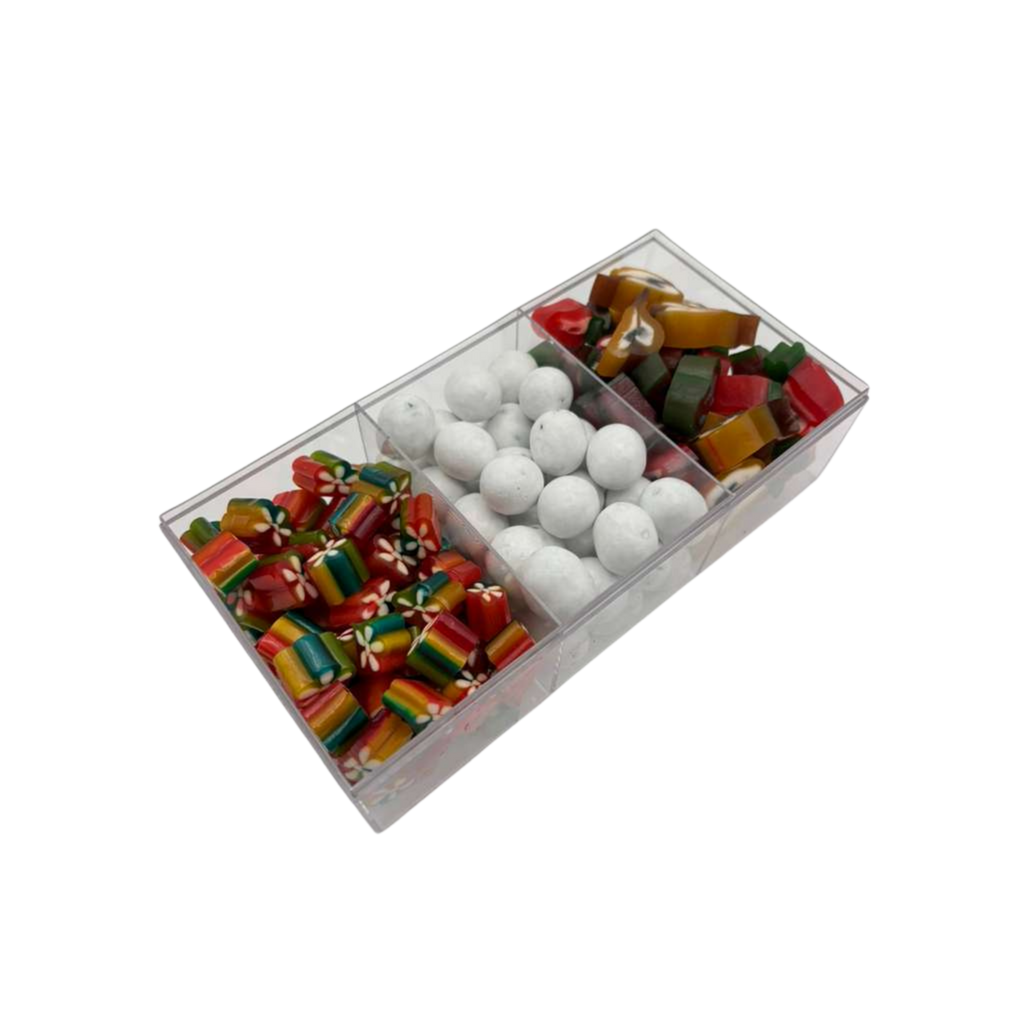 3-Section Acrylic Candy Tray - Standard