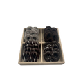 Chocolate Covered Pretzels In 4 Section Wood Tray - Standard