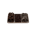 Chocolate Covered Pretzels With Chocolate In 3 Section Tray - Standard