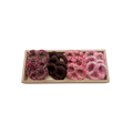 Chocolate Covered Pretzels On Wood Tray – Pink