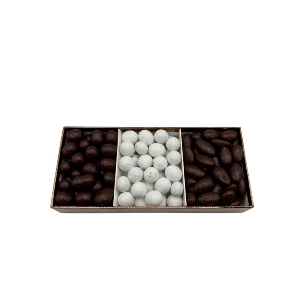 Chocolate In 3 Section Tray - Standard