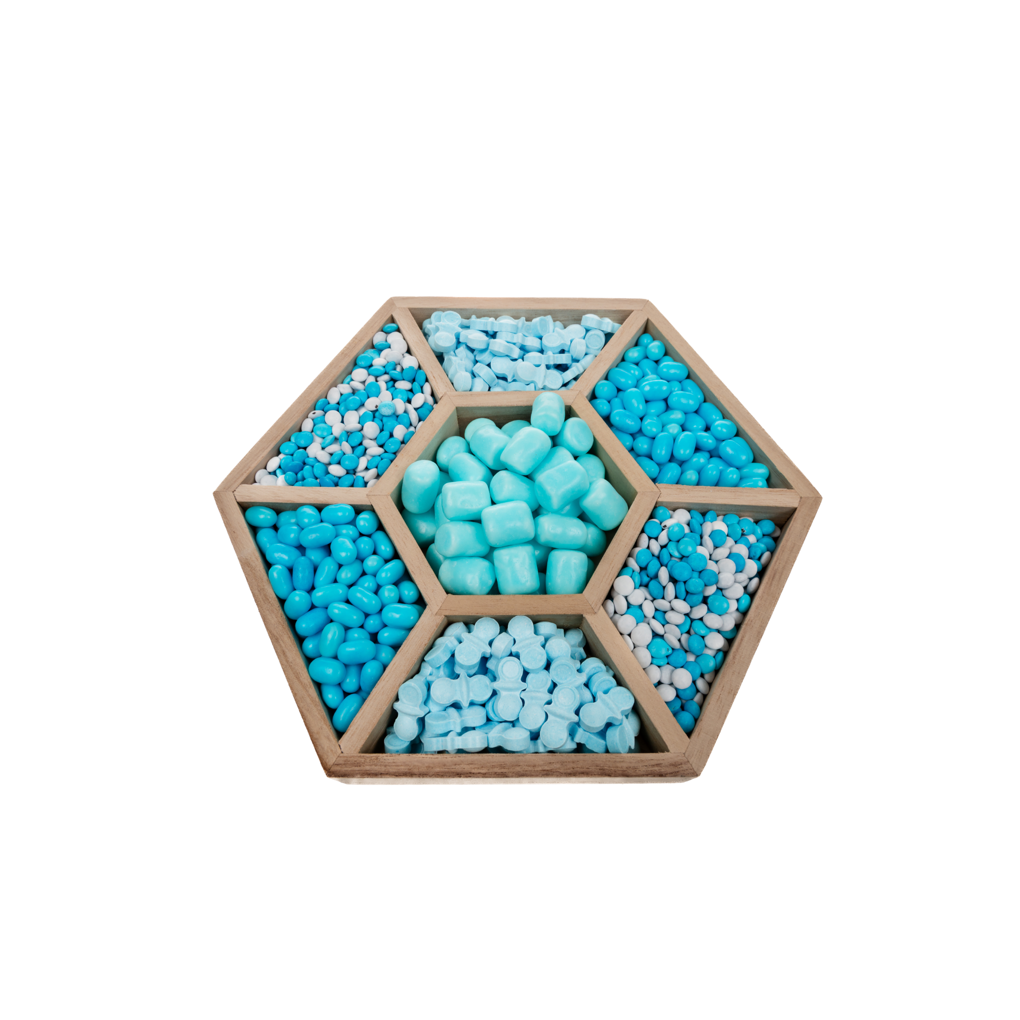 Hexagon Candy Tray – Boy