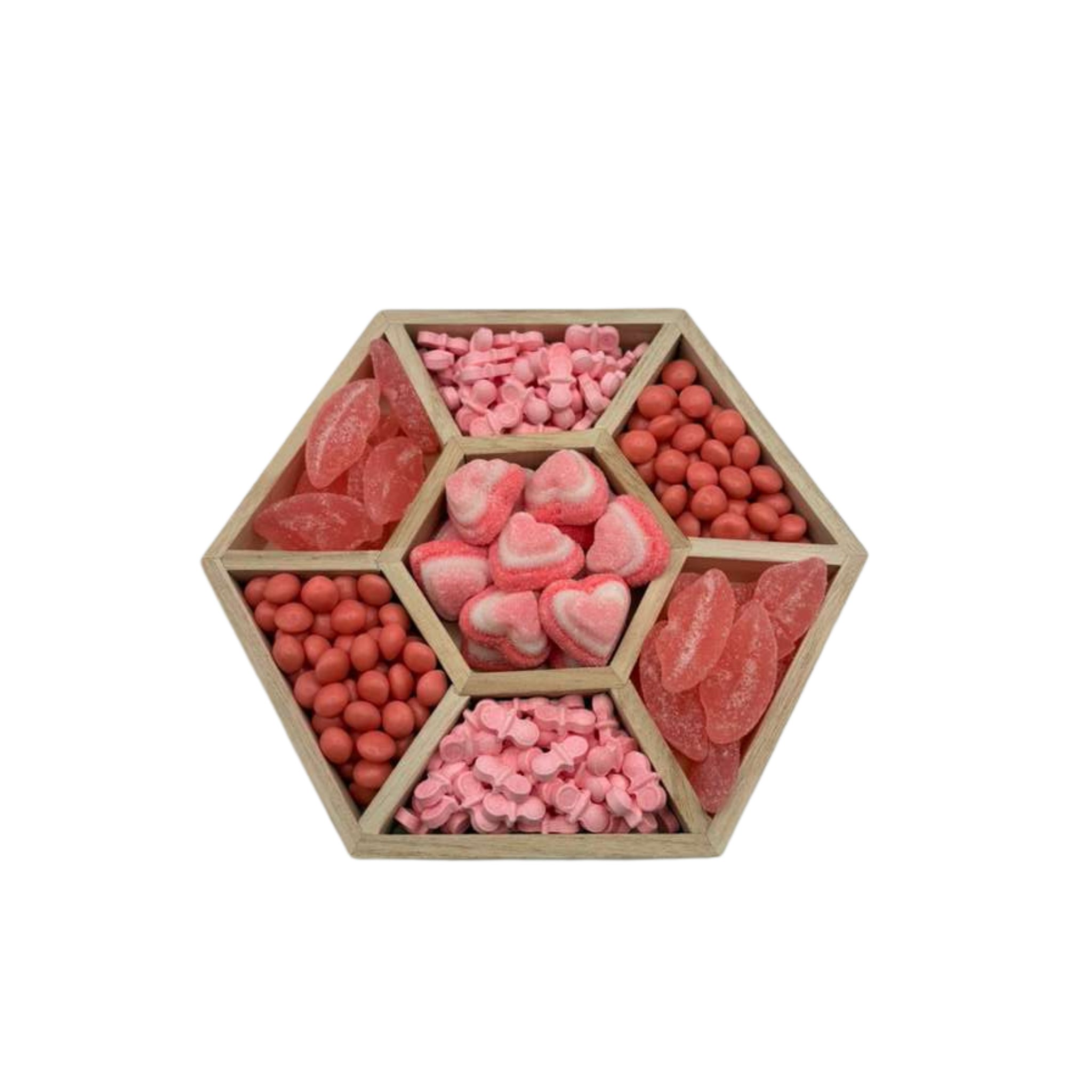 Hexagon Candy Tray – Pink