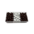 Assorted Chocolates In 3-Section Acrylic Tray - Standard