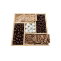Assorted Chocolates In 5-Section Wood Tray - Standard