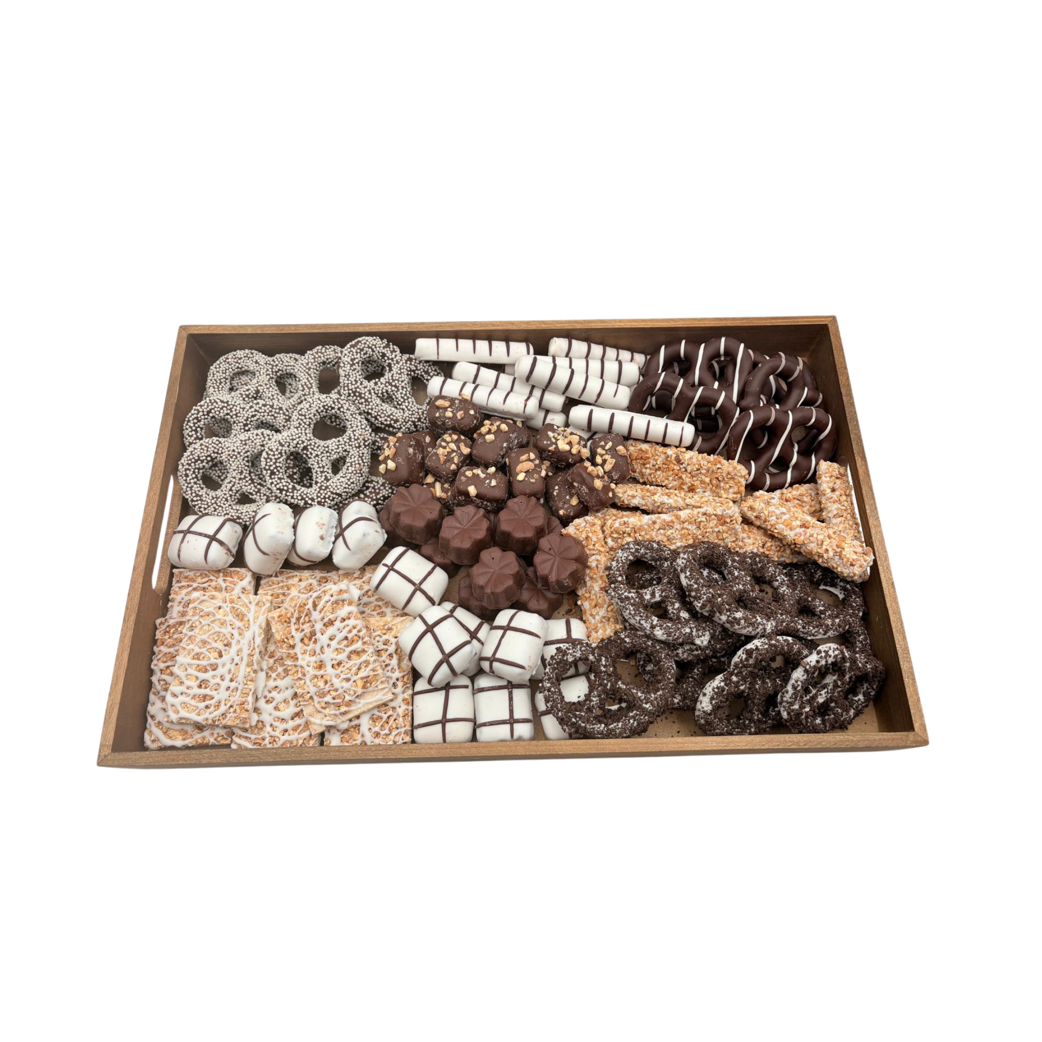 Premium Assorted Chocolates On Wood Board - Standard