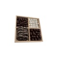 Assorted Chocolates In 4-Section Wood Tray - Standard